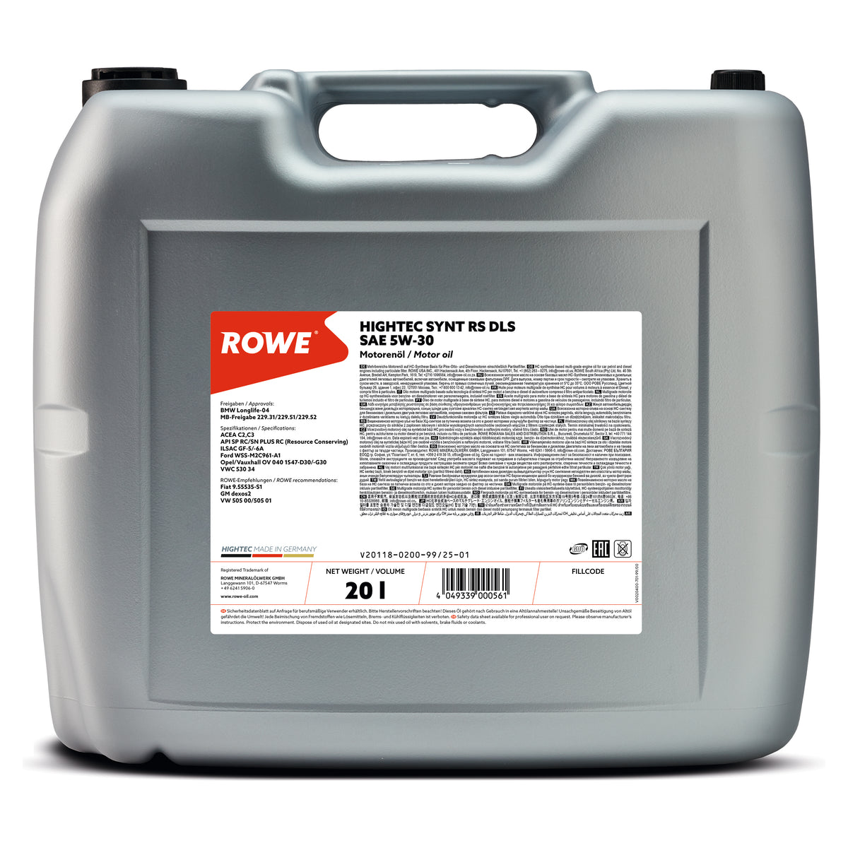 Dls Oil 5W-30 エンジンオイル|HIGHTEC SYNT RS DLS SAE 5W-30|icoRo – icoRoオンラインストア