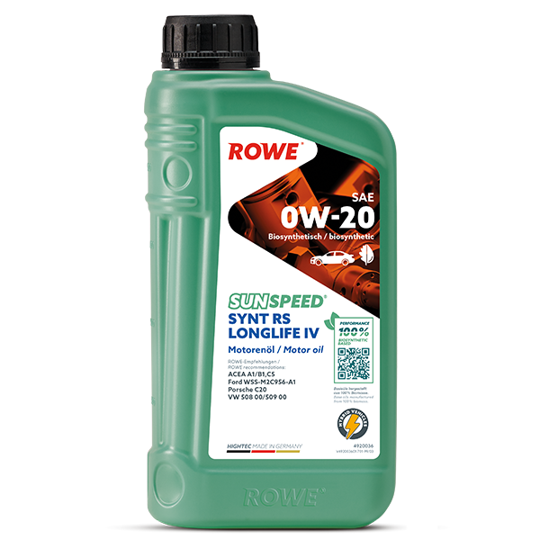 エンジンオイル SUNSPEED SYNT RS LONGLIFE IV SAE 0W-20