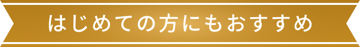 はじめての方にもおすすめ